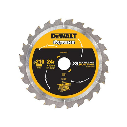 Dewalt FlexVolt XR Table Saw Blade 210mm x 30mm 24T