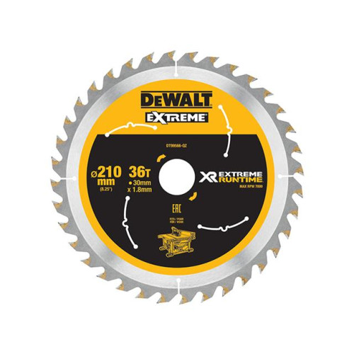 Dewalt FlexVolt XR Table Saw Blade 210mm x 30mm 36T