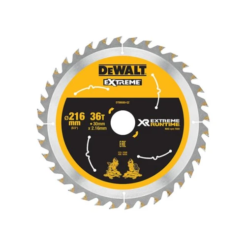Dewalt FlexVolt XR Circular Saw Blade 216mm x 30mm 36T