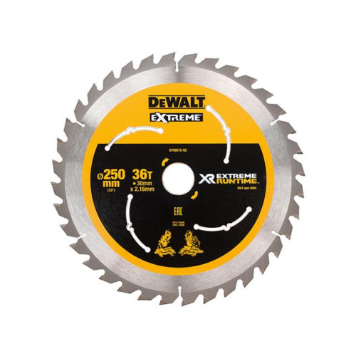 Dewalt Extreme Runtime FlexVolt Mitre Saw Blade 250 x 30mm x 36T
