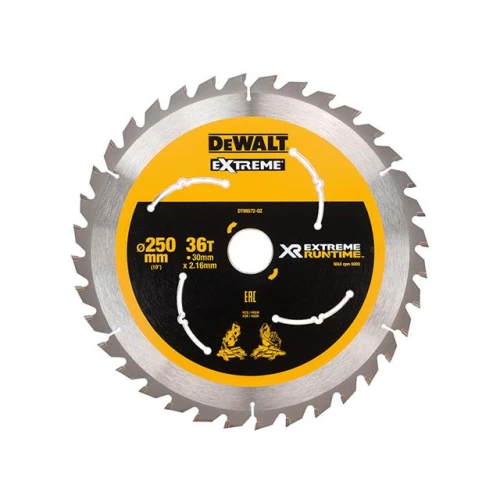 Dewalt Extreme Runtime FlexVolt Mitre Saw Blade 250 x 30mm x 36T
