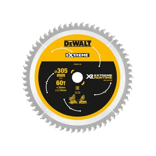 Dewalt FlexVolt XR Mitre Saw Blade 305 x 30mm x 60T