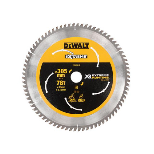 Dewalt FlexVolt XR Mitre Saw Blade 305 x 30mm x 78T