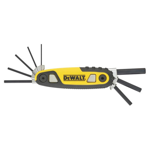 Dewalt Metric Folding / Locking Hex Key Set, 8 Piece