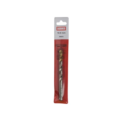 Dormer A002 HSS-TiN Coated Jobber Drill 8.00mm Pouch of 1 OL:117mm WL:75mm