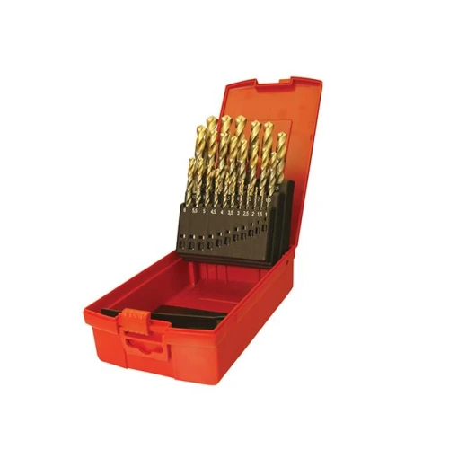 Dormer A095 Set 204 HSS TiN Coated Jobber Drill Set of 25 1.0-13.0 x 0.5mm