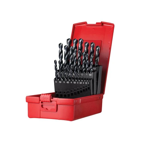 Dormer A190 No.204 Metric HSS Drill Set of 25 1.0-13.0 x 0.5mm