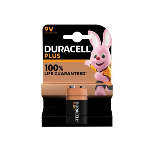 Duracell 9V Plus Power +100% Battery (Single Pack)