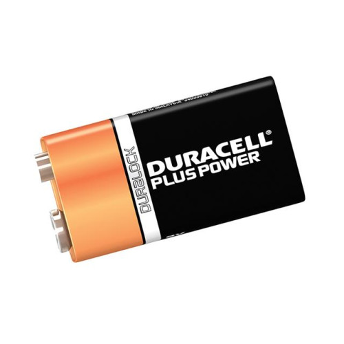 Duracell 9v Cell Alkaline Battery Pack of 2 MN1604/6LR6