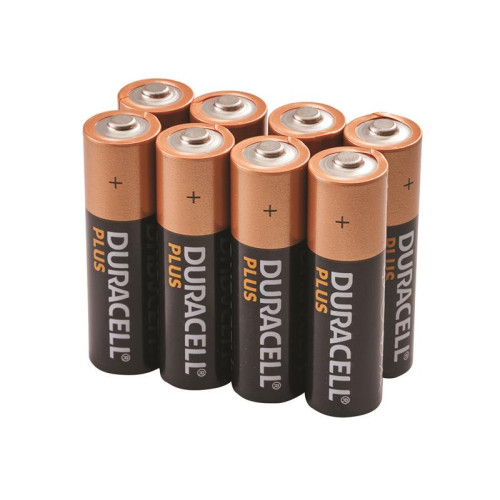 Duracell AA Cell Plus Power +100% Batteries (Pack 8)