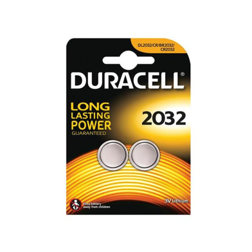 Duracell CR2032 Coin Lithium Battery (Pack 2)