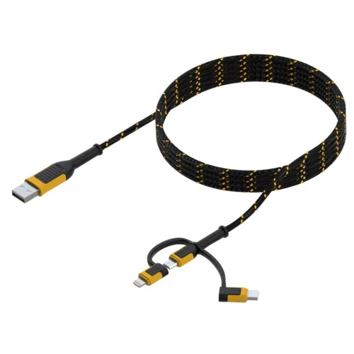 Dewalt Reinforced Braided 3-in-1 Combo Cable 1.8m (6ft)