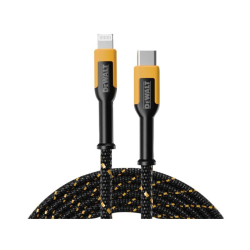 Dewalt USB C to LightningÂ® Reinforced Charging Cable 1.2m (4ft)