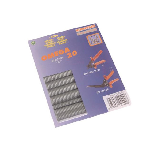 Edma Galvanised Steel Hog Ring Omega 20 (1000)