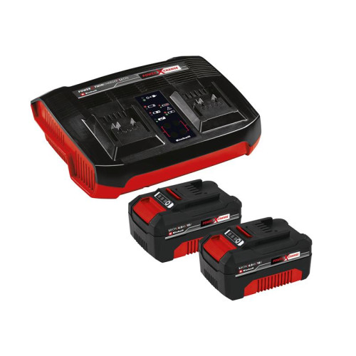 Einhell Power X-Change Battery & Charger Starter Kit 18V 2 x 4.0Ah Li-ion