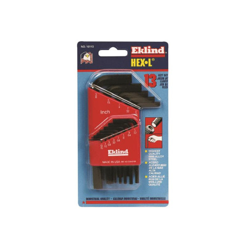 Eklind REK10113 Imperial Short Handle Hex L-Key Set, 13 Piece