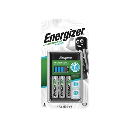 Energiser 1 Hour Charger + 4 x AA 2300 mAh Batteries