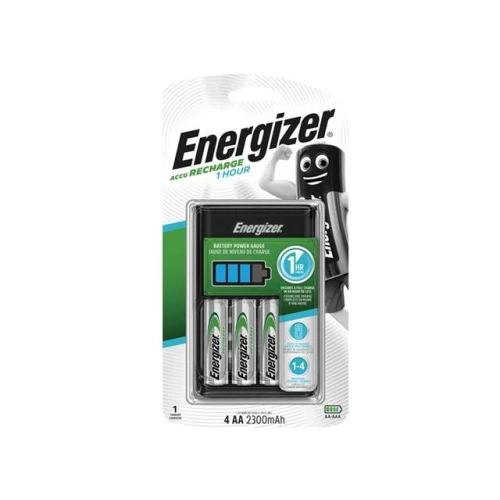 Energiser 1 Hour Charger + 4 x AA 2300 mAh Batteries