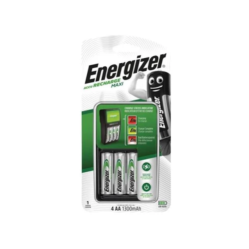 Energiser Compact Charger + 4 x AA 2000 mAh Batteries