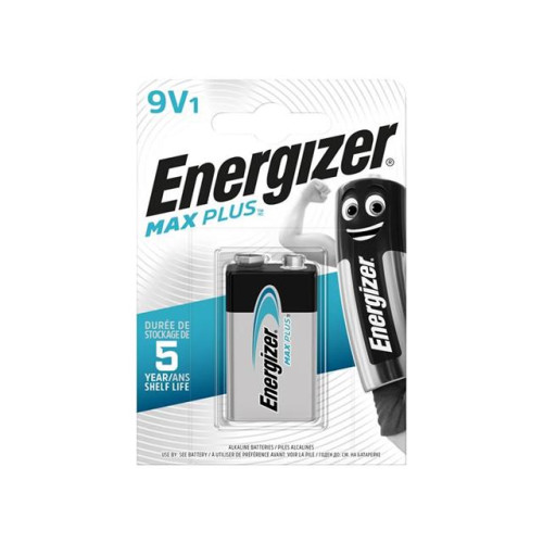 Energizer MAX PLUSâ„¢ 9V Alkaline Battery (Pack 1) 
