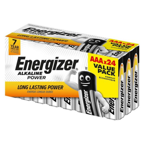 Energizer AAA Cell Alkaline Power Batteries (Pack 24) 
