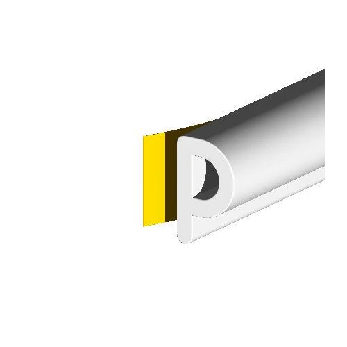Draught Excluder P Strip 5 Metres White
