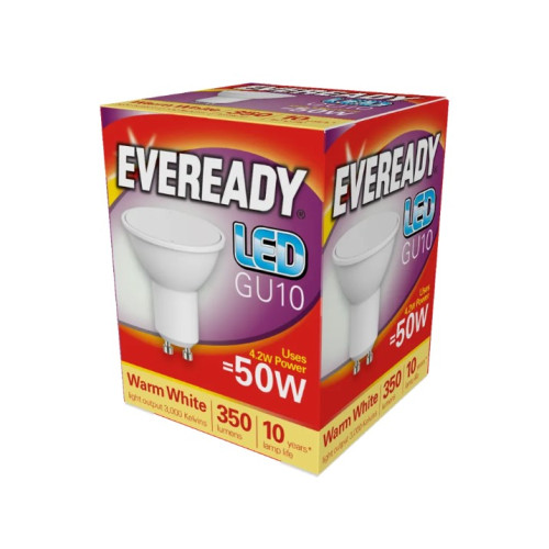 Eveready LED GU10 345lm Warm White