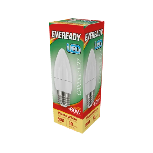 Eveready LED Candle Light Bulb 7.3W (60W) Warm White ES