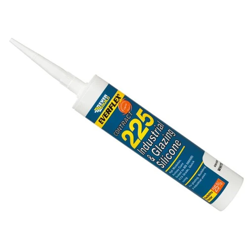 Everbuild Silicone Sealant 225 Brushed Steel C3 Tube