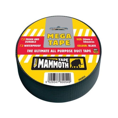 Everbuild Mega All Purpose Tape 50mm Black
