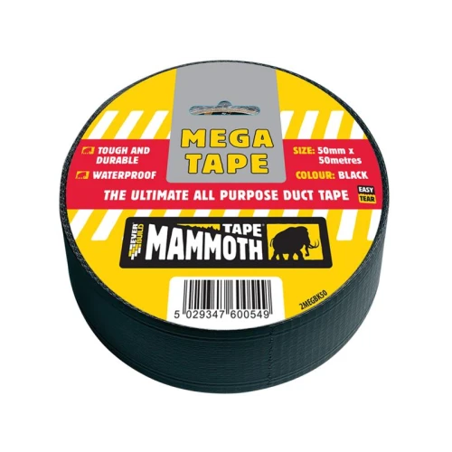 Everbuild Mega All Purpose Tape 50mm Black