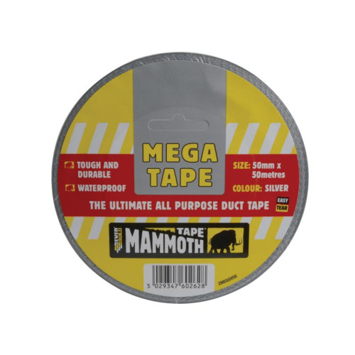 Everbuild Mega All Purpose Tape 50mm Silver