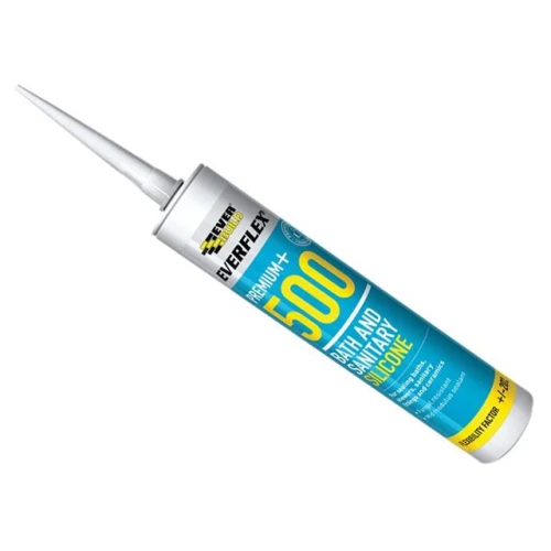 Everbuild Kitchen & Bathroom Silicone Sealant Clear C3 Tube