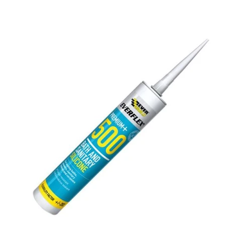 Everbuild Kitchen & Bathroom Silicone Sealant White C3 Tube