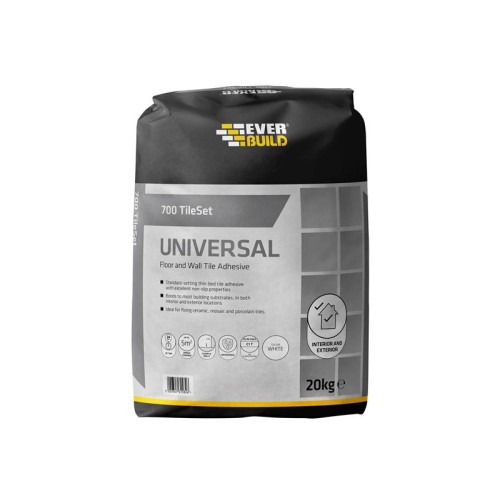 Everbuild 700 TileSet Universal Grey 20kg