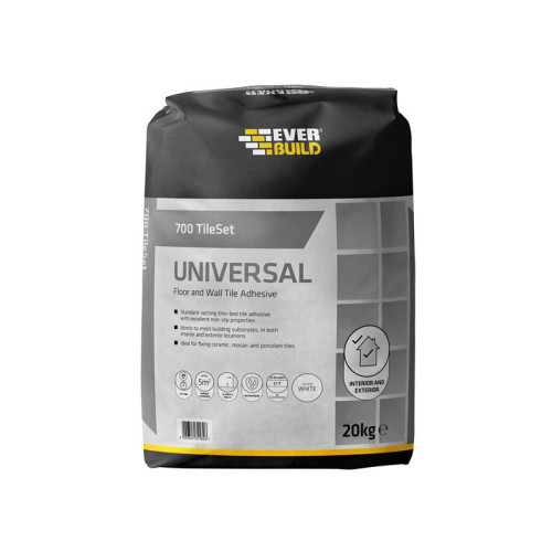 Everbuild 700 TileSet Universal White 20kg