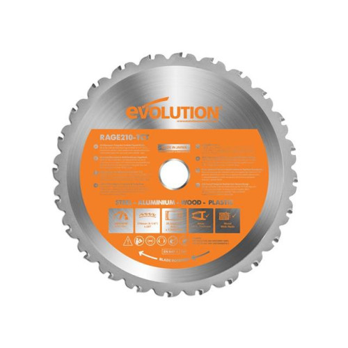 Evolution Multi-Material Mitre Saw Blade 210 x 25.4mm x 24T