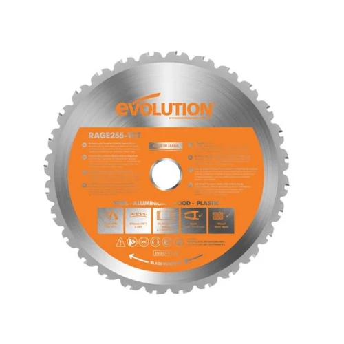Evolution Multi-Material Mitre Saw Blade 255 x 25.4mm x 28T