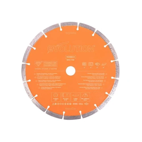 Evolution Premium Diamond Disc Cutter Blade 230 x 22.2mm