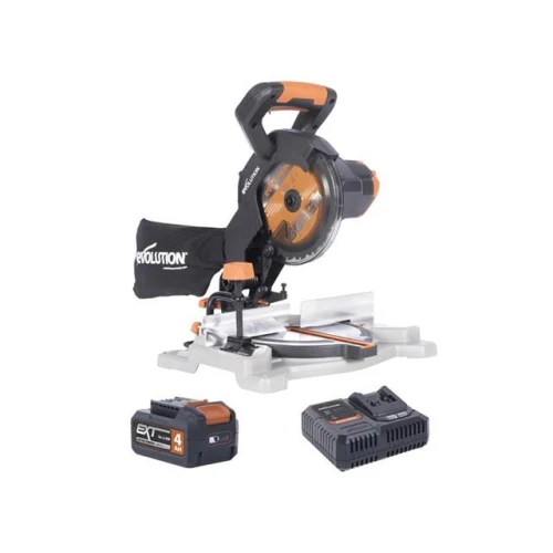 Evolution R185CMS-Li EXT Compound Mitre Saw 18V 1 x 4.0Ah Li-ion