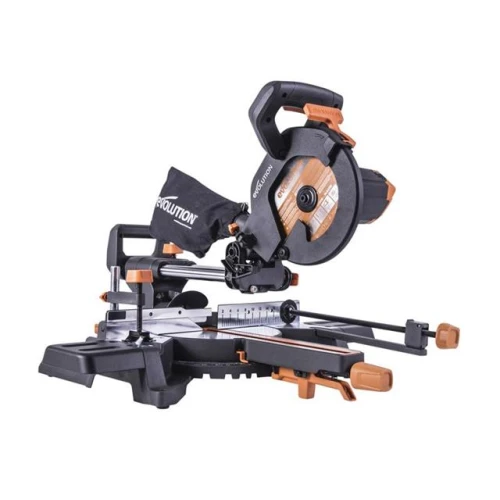 Evolution R210SMS-300+ Pro Multi-Material Sliding Mitre Saw 210mm 1500W 110V