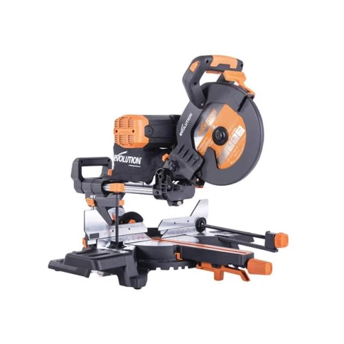 Evolution R255SMS-DB+ Multi-Material Sliding Mitre Saw 255mm 2000W 240V