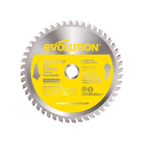 Evolution Stainless Steel Cutting Circular Saw Blade 180 x 20mm x 48T