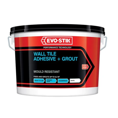 Evostick Tile A Wall Adhesive & Grout for Ceramic & Mosaic Tiles 5 Litre
