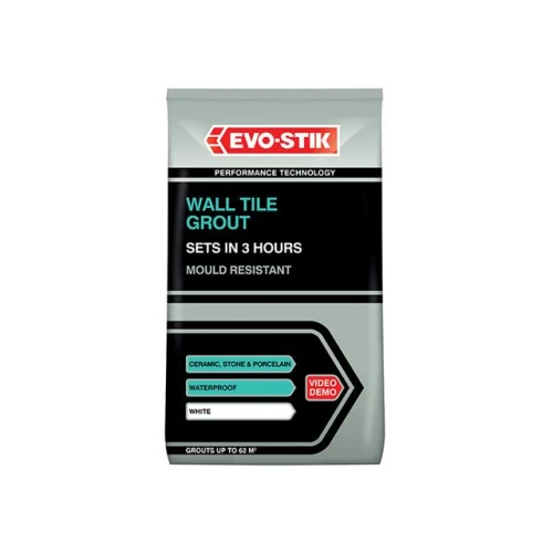 Evostick Tile A Wall Fast Set Grout White 1.5kg