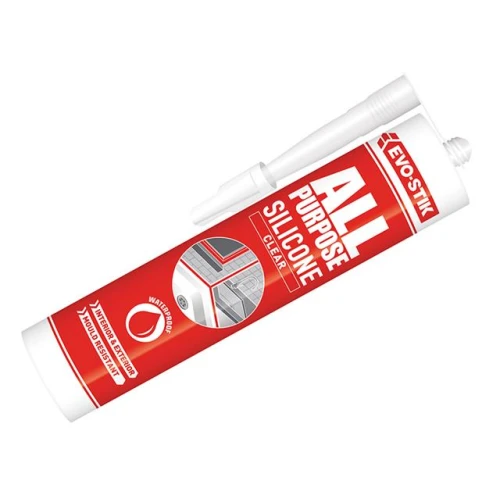 Evostick 112896 All Purpose Flex Silicone Sealant Clear C20