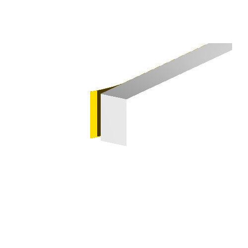 Extra Thick Rubber Foam 3.5m White