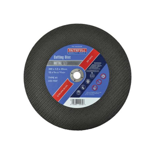 Faithfull Cut Off Disc For Metal 300 X 3.5 X 20mm