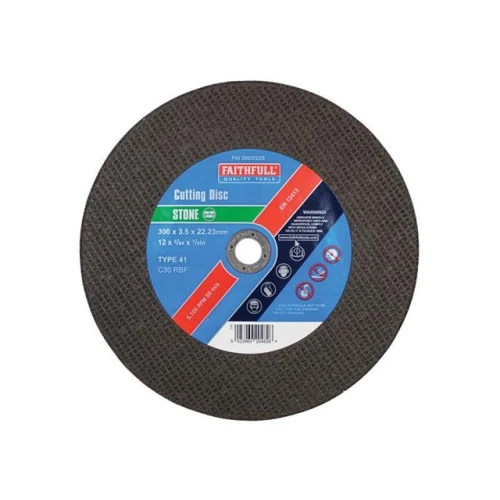Faithfull Cut Off Disc For Stone 300 X 3.5 X 22mm