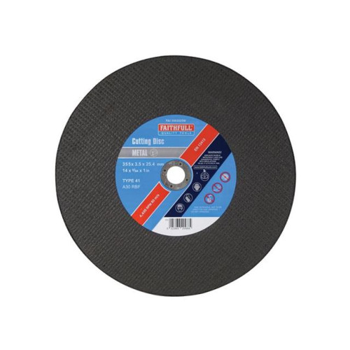 Faithfull Cut Off Disc For Metal 350 X 3.5 X 25mm